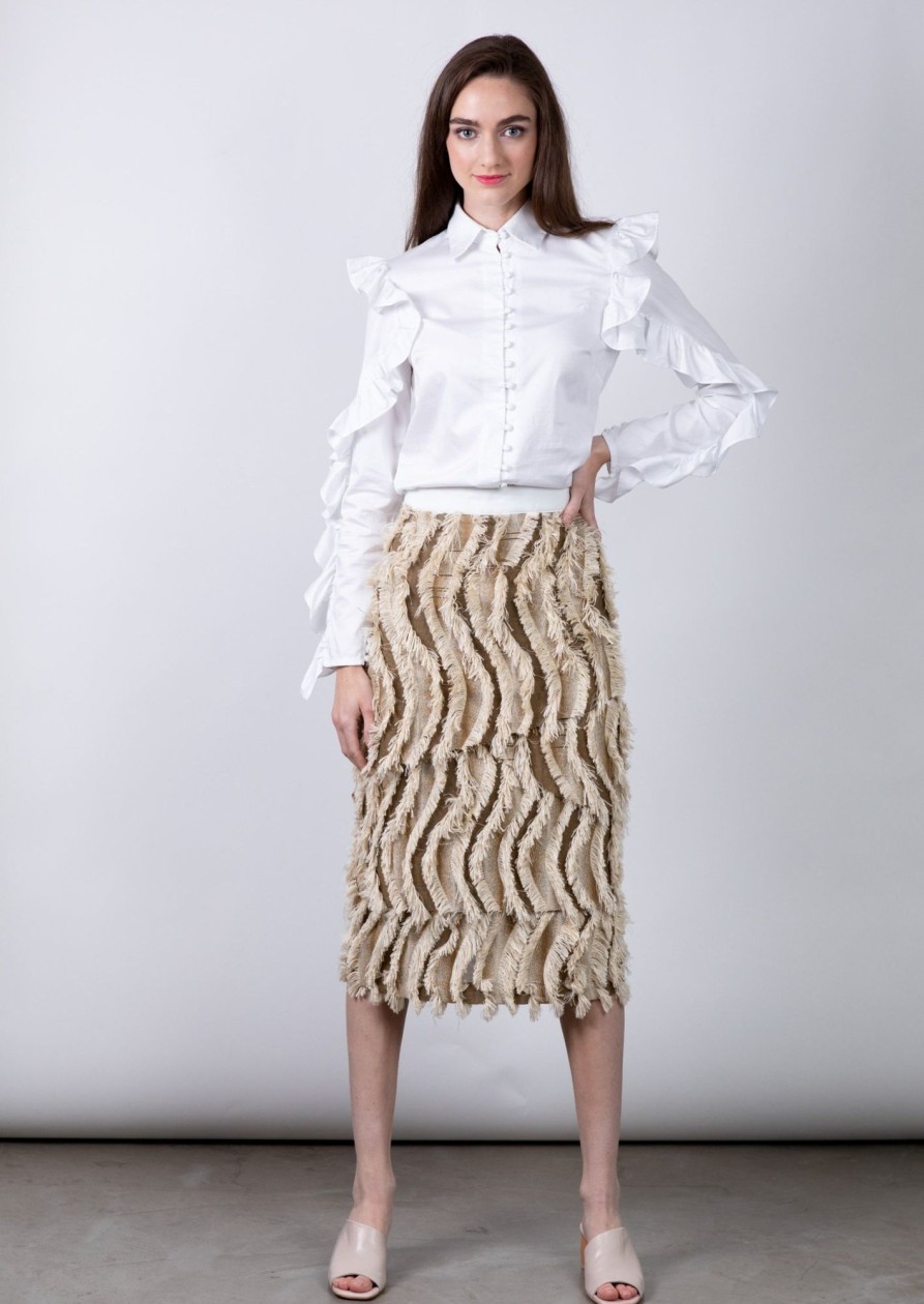 Women Floriane Fosso Skirts | Floriane Fosso-Early Bird Skirt: Cream Multi