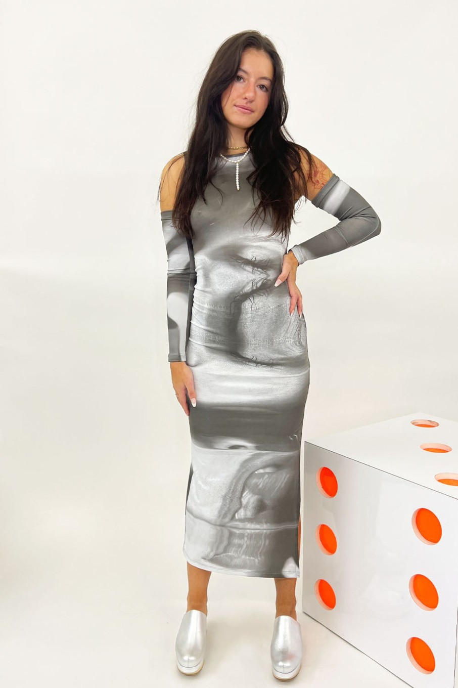 Women Madness Dresses | Madness-Nina Dress: Grayscale