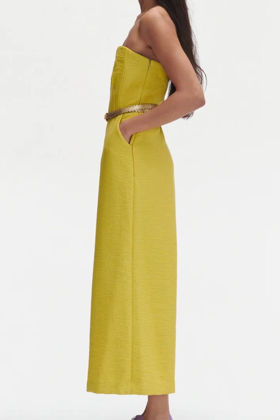 Women Rachel Comey Jumpsuits & Rompers | Rachel Comey-Summons Jumpsuit: Citrine