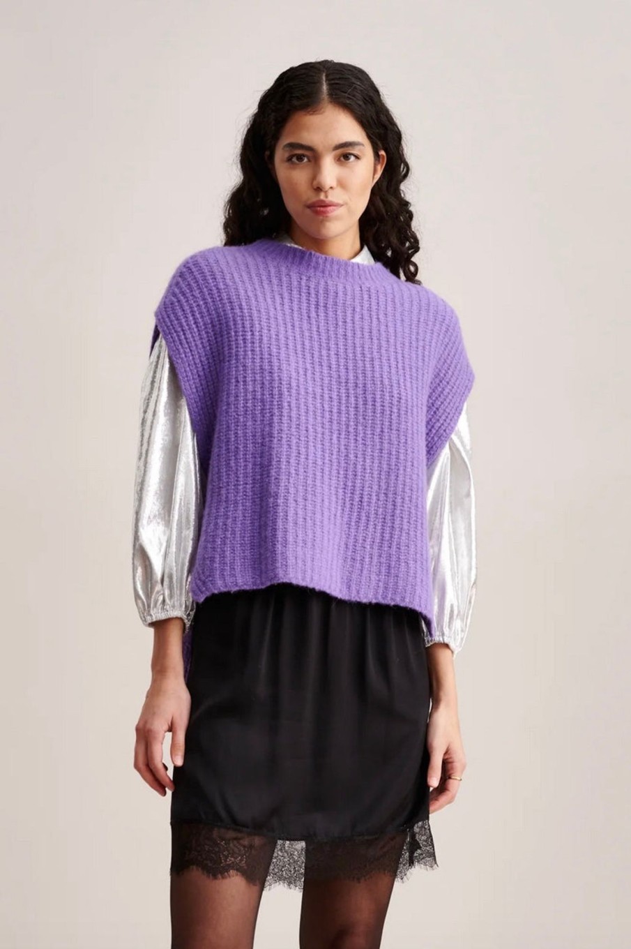 Women Bellerose Sweaters | Bellerose-Areg Vest: Crocus