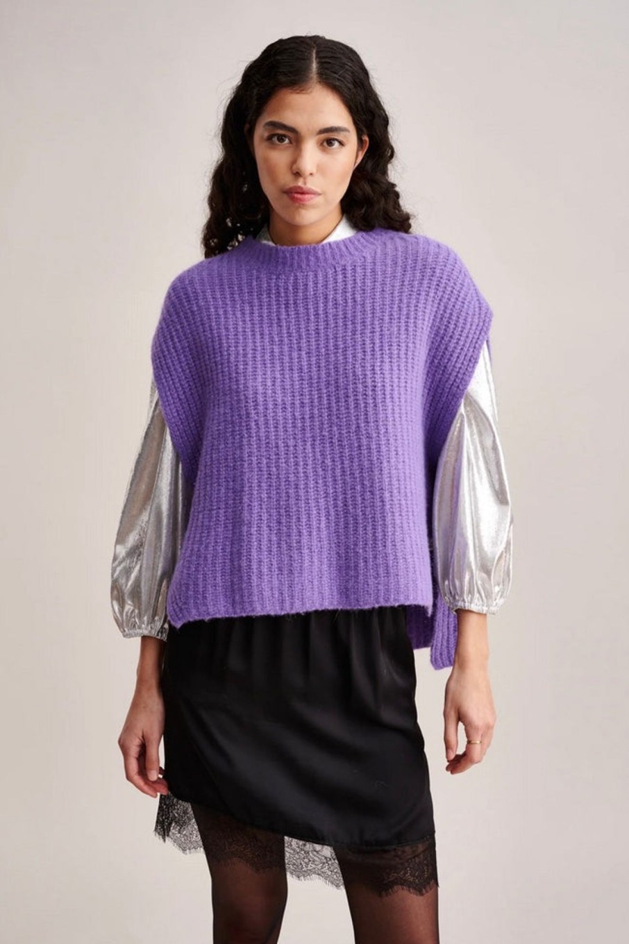 Women Bellerose Sweaters | Bellerose-Areg Vest: Crocus