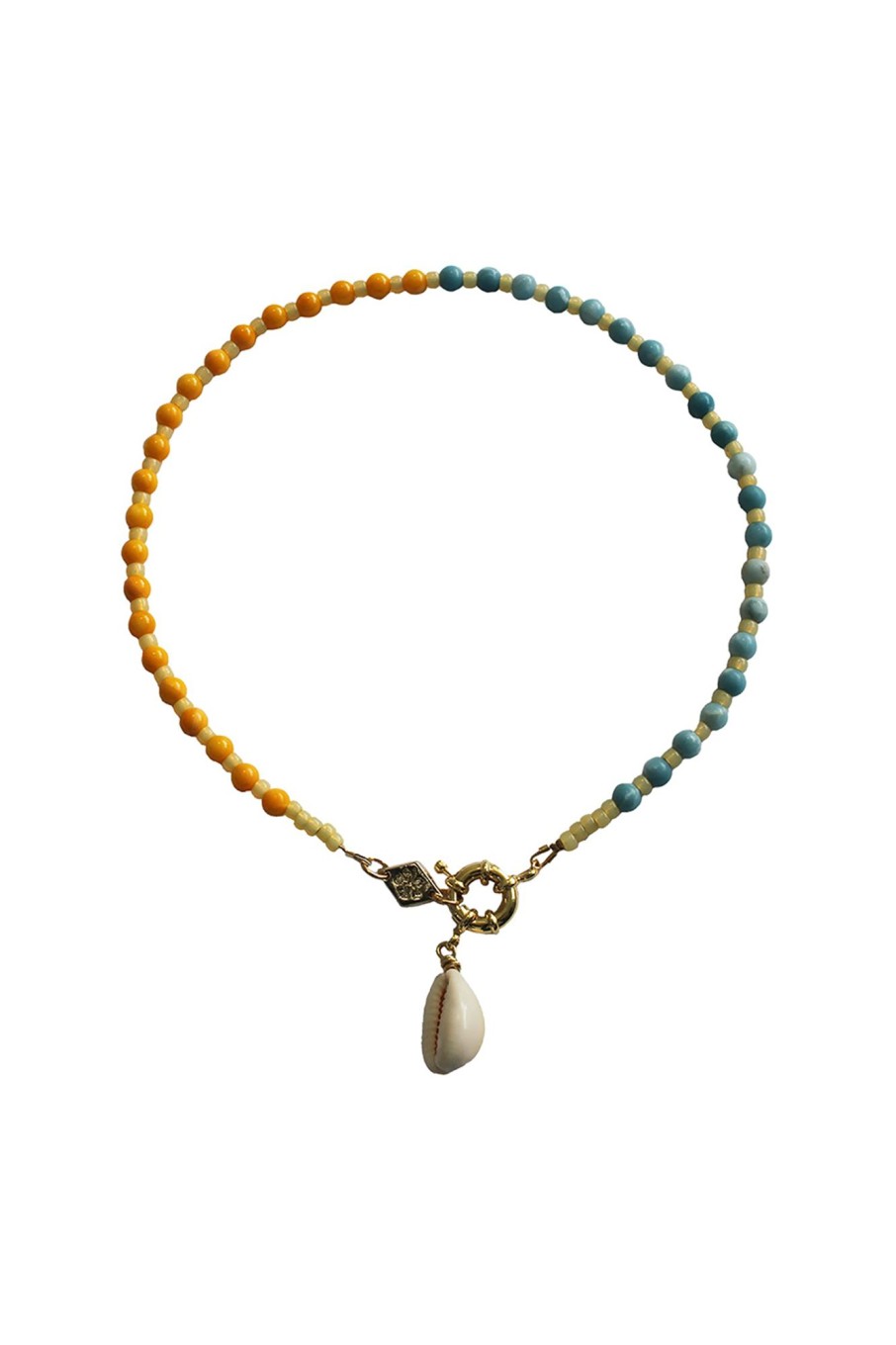 Women Briwok Jewellery Jewelry | Briwok-Tropicana Necklace : Blue Larimar