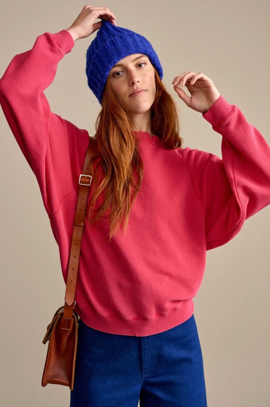 Women Bellerose Sweaters | Bellerose-Felda Sweatshirt: Love Pink