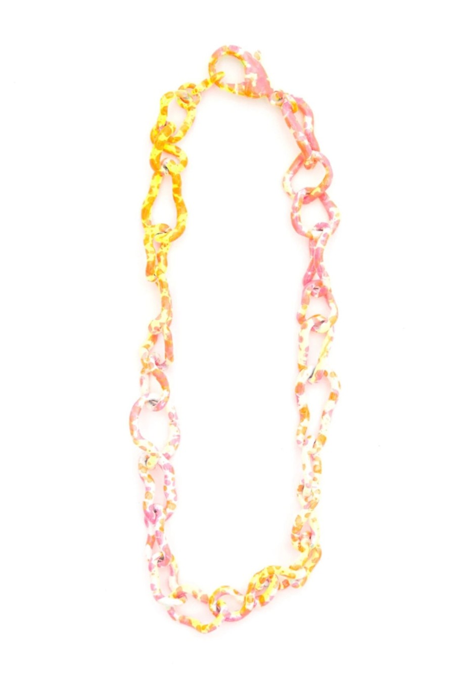 Women Collina Strada Jewelry | Collina Strada-Crushed Chain Necklace: Sunrise