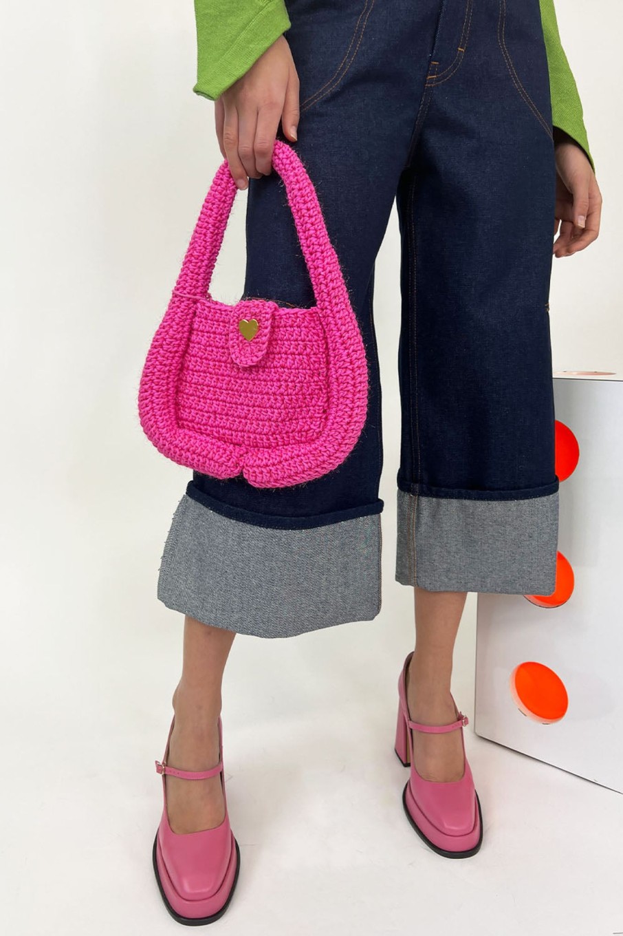 Women Marco Rambaldi Bags | Marco Rambaldi-Crochet Bag: Fuchsia