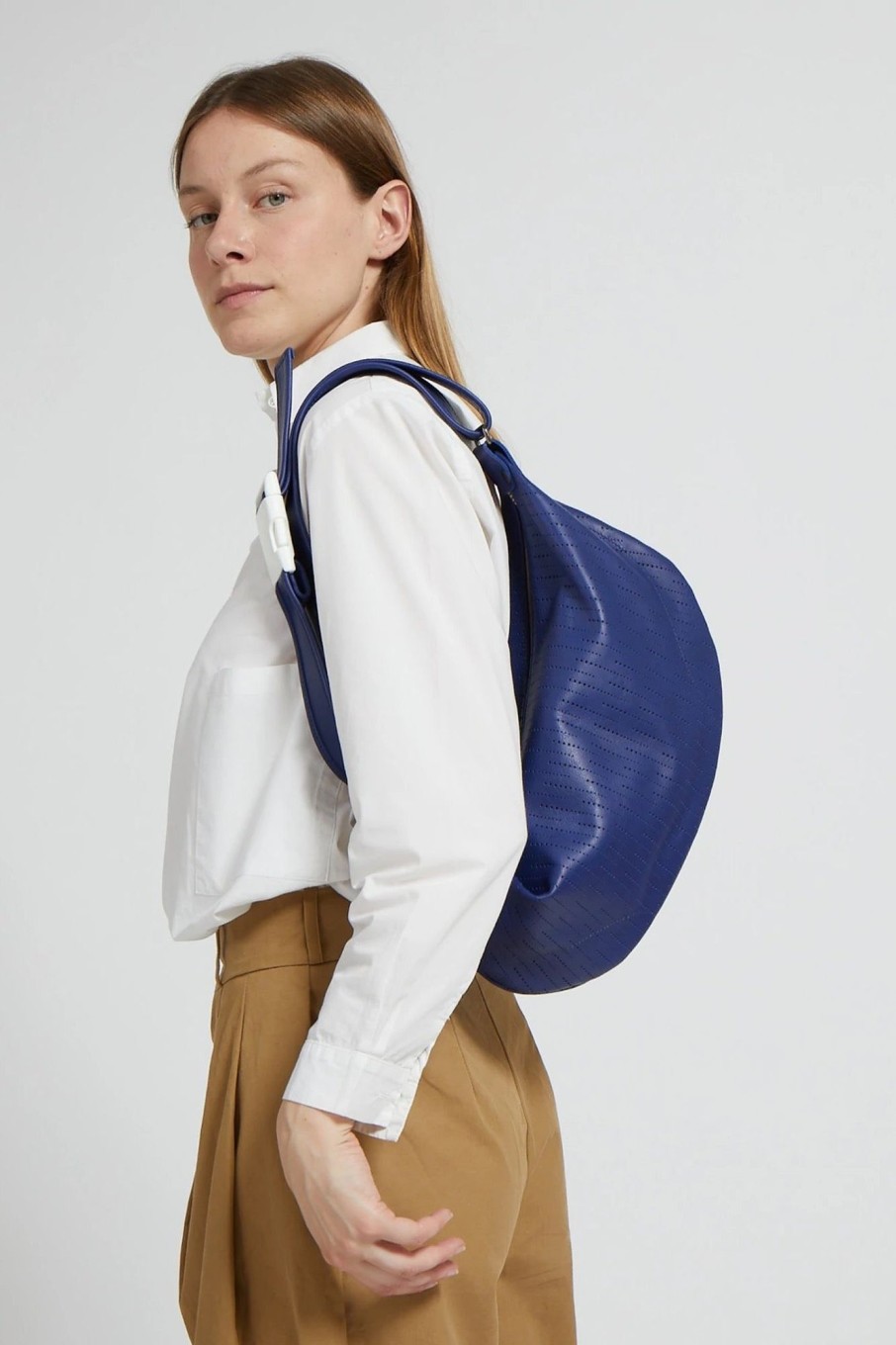 Women Jack Gomme Bags | Jack Gomme-Elle Moon Bag: Natical Blue