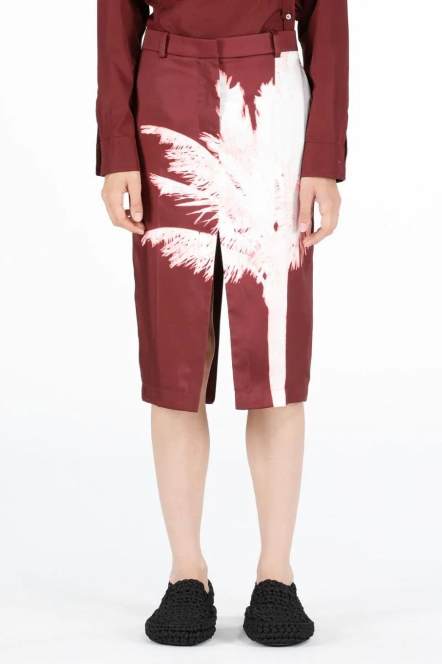 Women No. 21 Skirts | No. 21-Palm Tree Pencil Skirt