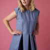 Women MCK x Ouimillie Dresses | Ouimillie X Mck-L'Aile Blue Panel Dress