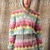 Women Marco Rambaldi Sweaters | Marco Rambaldi-Heart V Neck Sweater: Rainbow