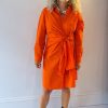 Women CO|TE Dresses | Co|Te-Dana Dress: Orange