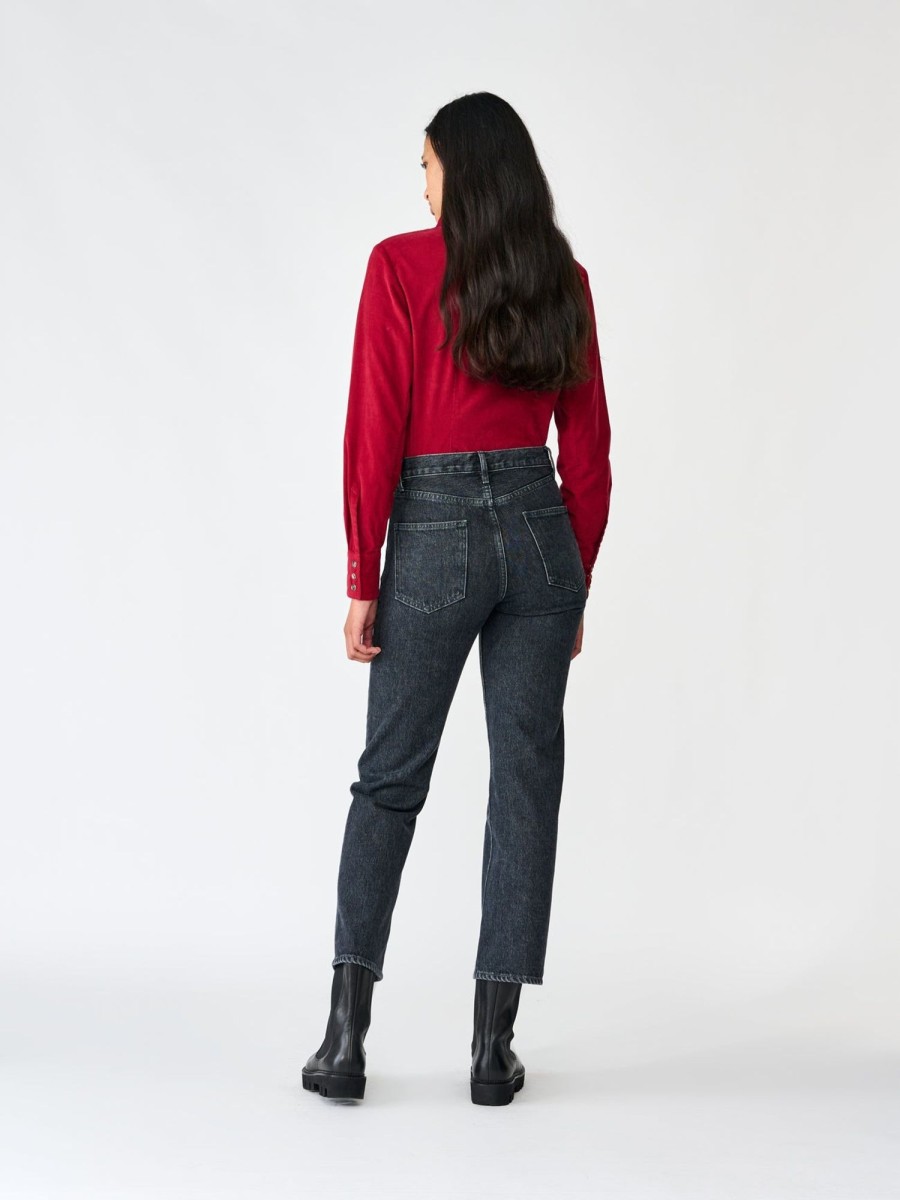 Women Bellerose Pants & Shorts | Bellerose-Popeye Jeans: Black Stone