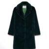 Women Stand Studio Outerwear | Stand Studio-Camille Cocoon Coat: Moss Green