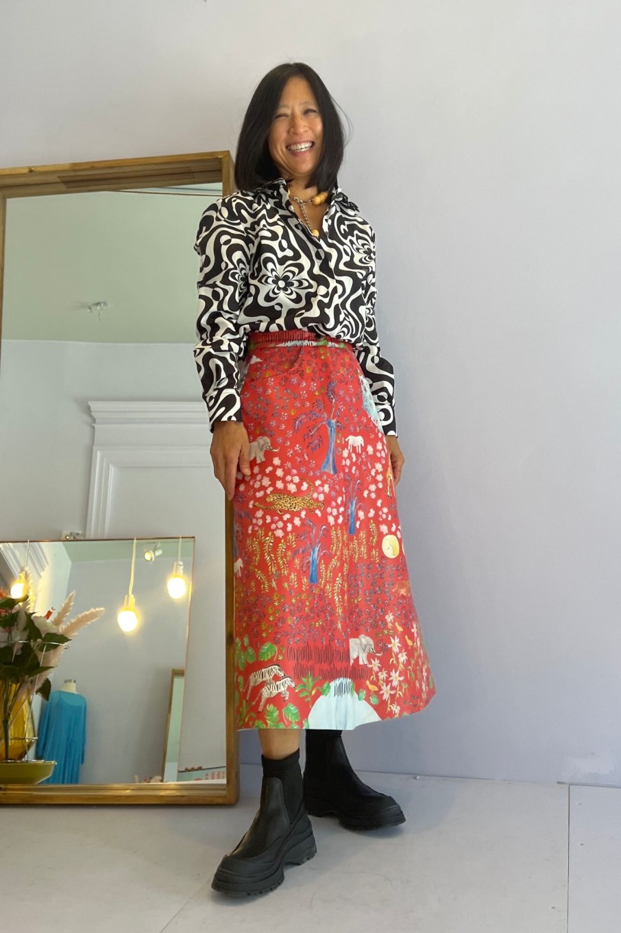 Women Dauphinette Skirts | Dauphinette-Fever Dream Leather Skirt