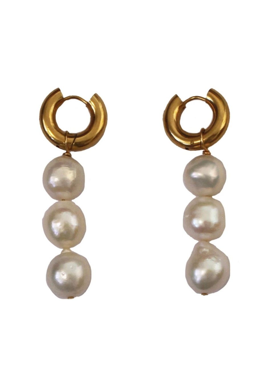 Women Briwok Jewellery Jewelry | Briwok-Libby Baroque Pearl Earrings