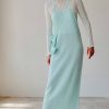 Women Rus Dresses | Rus-Ayame Dress: Pastel Green