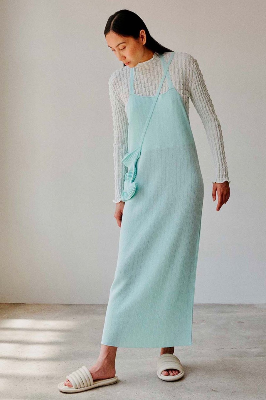 Women Rus Dresses | Rus-Ayame Dress: Pastel Green