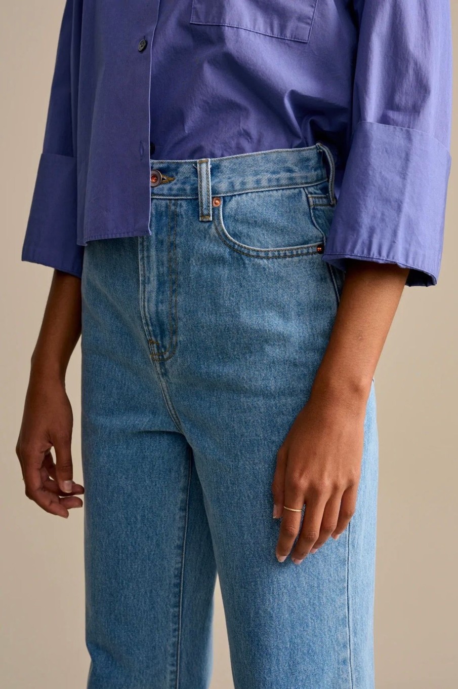 Women Bellerose Pants & Shorts | Bellerose-Prince Jeans: Medium Bleach