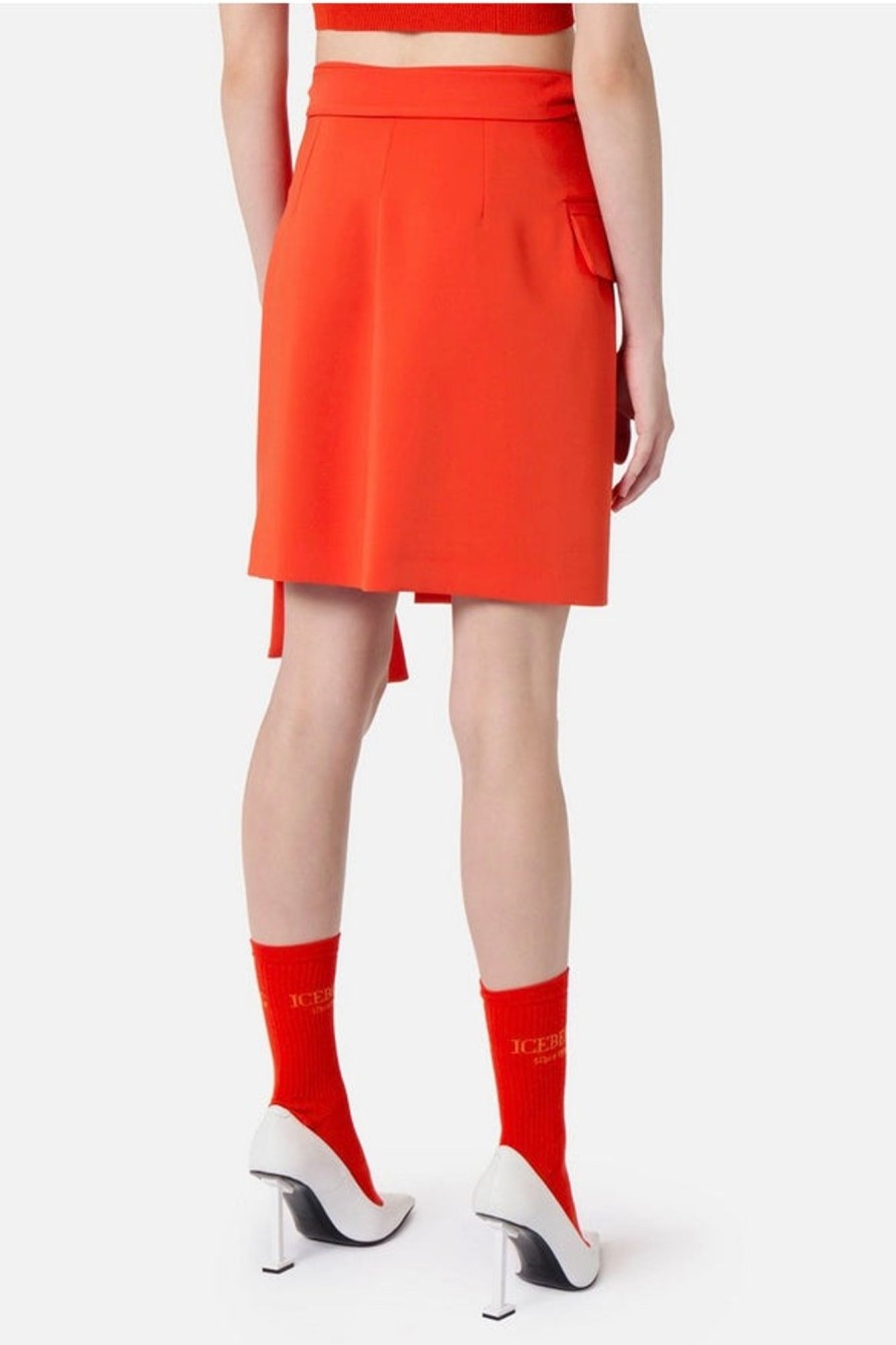 Women Iceberg Skirts | Iceberg-Mini Skirt: Orange