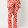 Women Marco Rambaldi Pants & Shorts | Marco Rambaldi-Printed Leggings: Mouth