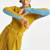 Women Essentiel Antwerp Tops | Essentiel Antwerp-Copy Turtleneck Sweater: Blue & Ochre