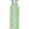 Lifestyle Collina Strada | Collina Strada-Rhinestone Water Bottle: Yellow/ Turquoise Checkered