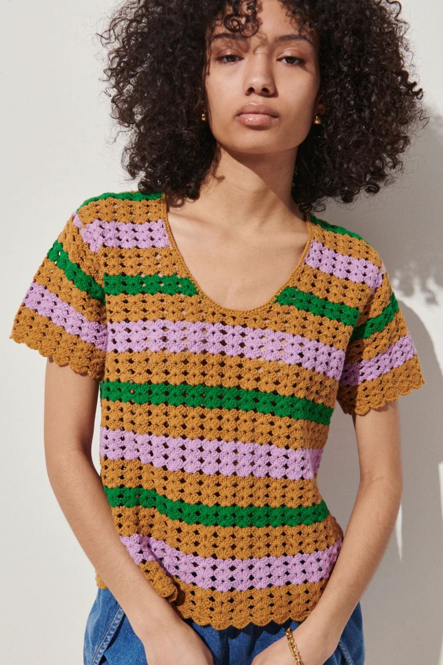 Women Rachel Comey Tops | Rachel Comey-Sousel Top: Amber Multi