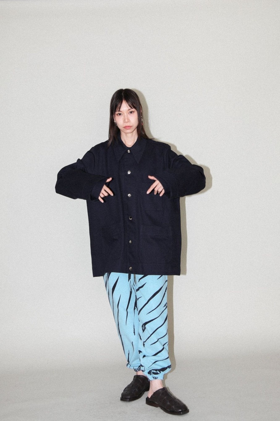 Women KkCo Outerwear | Kkco-Slit Jacket: Navy