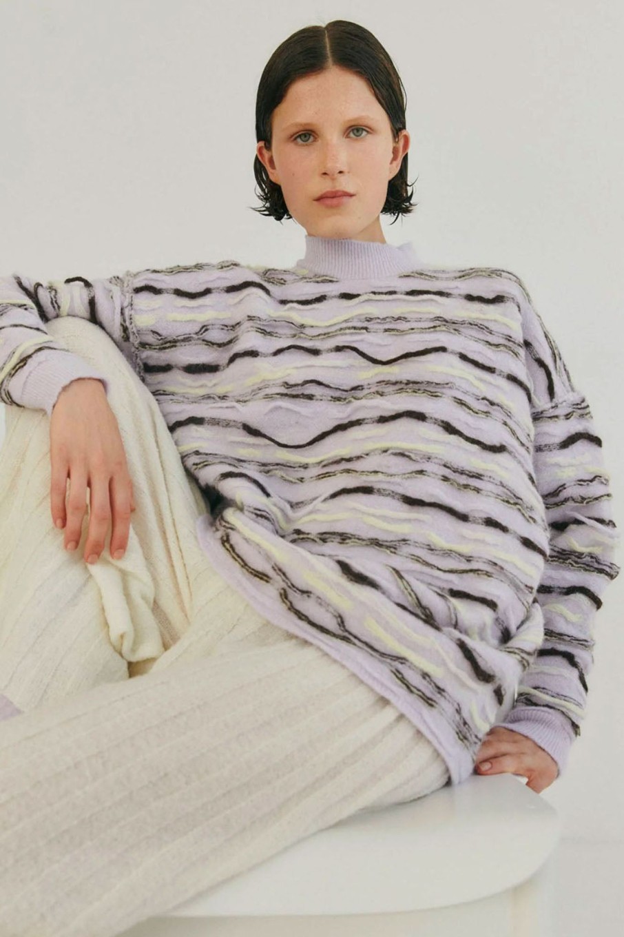 Women Rus Sweaters | Rus-Motsure Sweater: Lavender