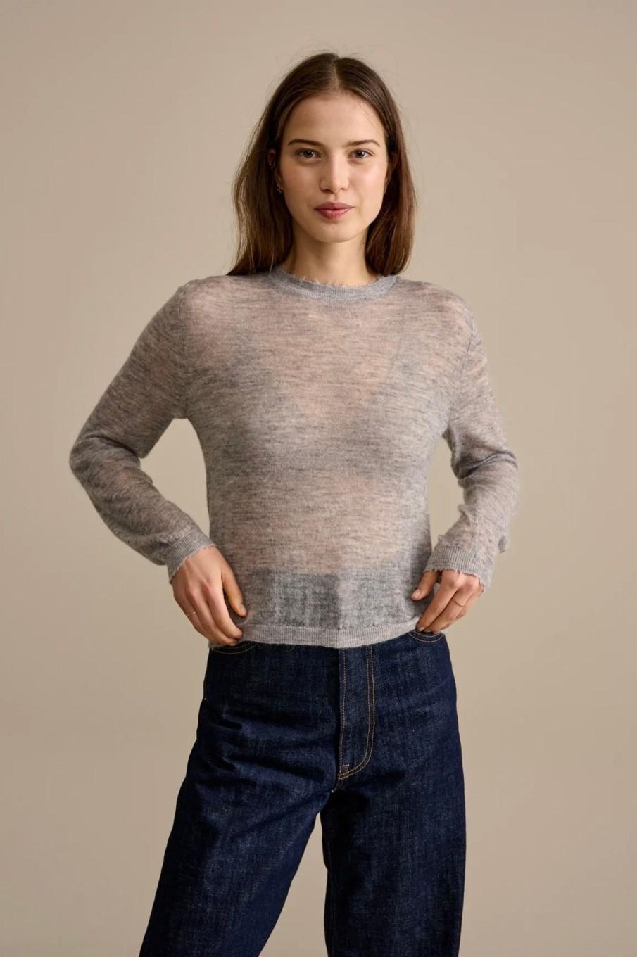 Women Bellerose Sweaters | Bellerose-Rybbe Sweater: Heather Grey