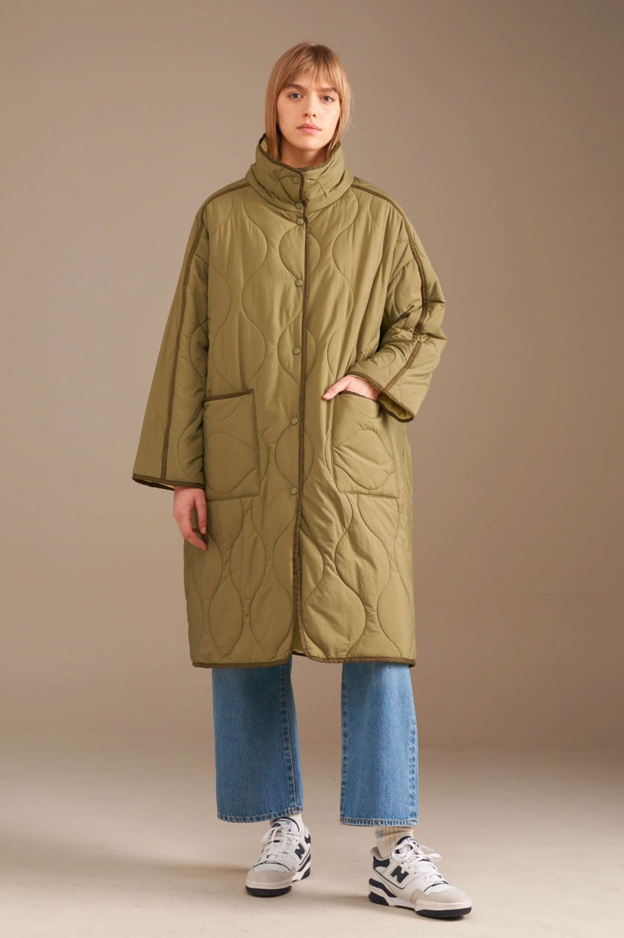 Women Bellerose Outerwear | Bellerose-Heddie Coat: Loden