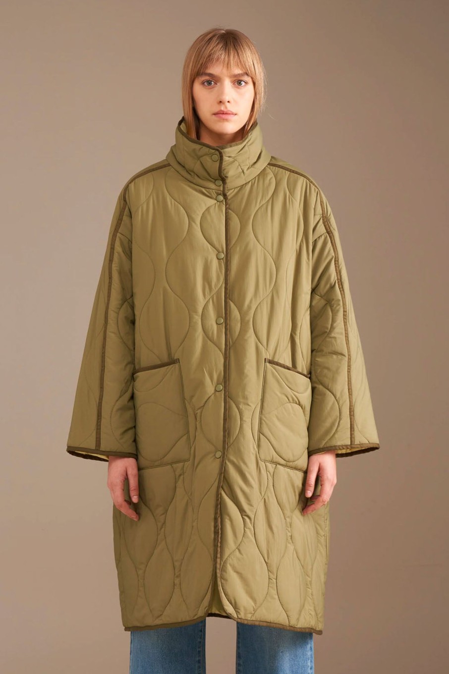 Women Bellerose Outerwear | Bellerose-Heddie Coat: Loden