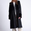 Women Francesca Marchisio Outerwear | Francesca Marchisio-Timeless Coat: Navy & Black