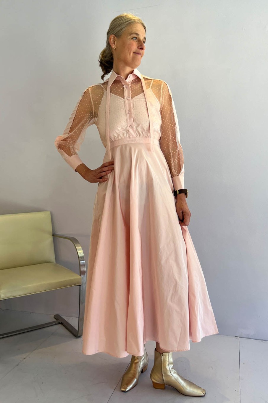 Women CO|TE Dresses | Co|Te-Marina Dress: Pale Pink