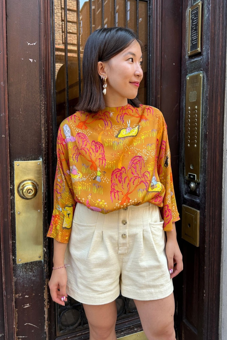 Women Dauphinette Tops | Dauphinette-Floatkerchief Top: Whiskey Business