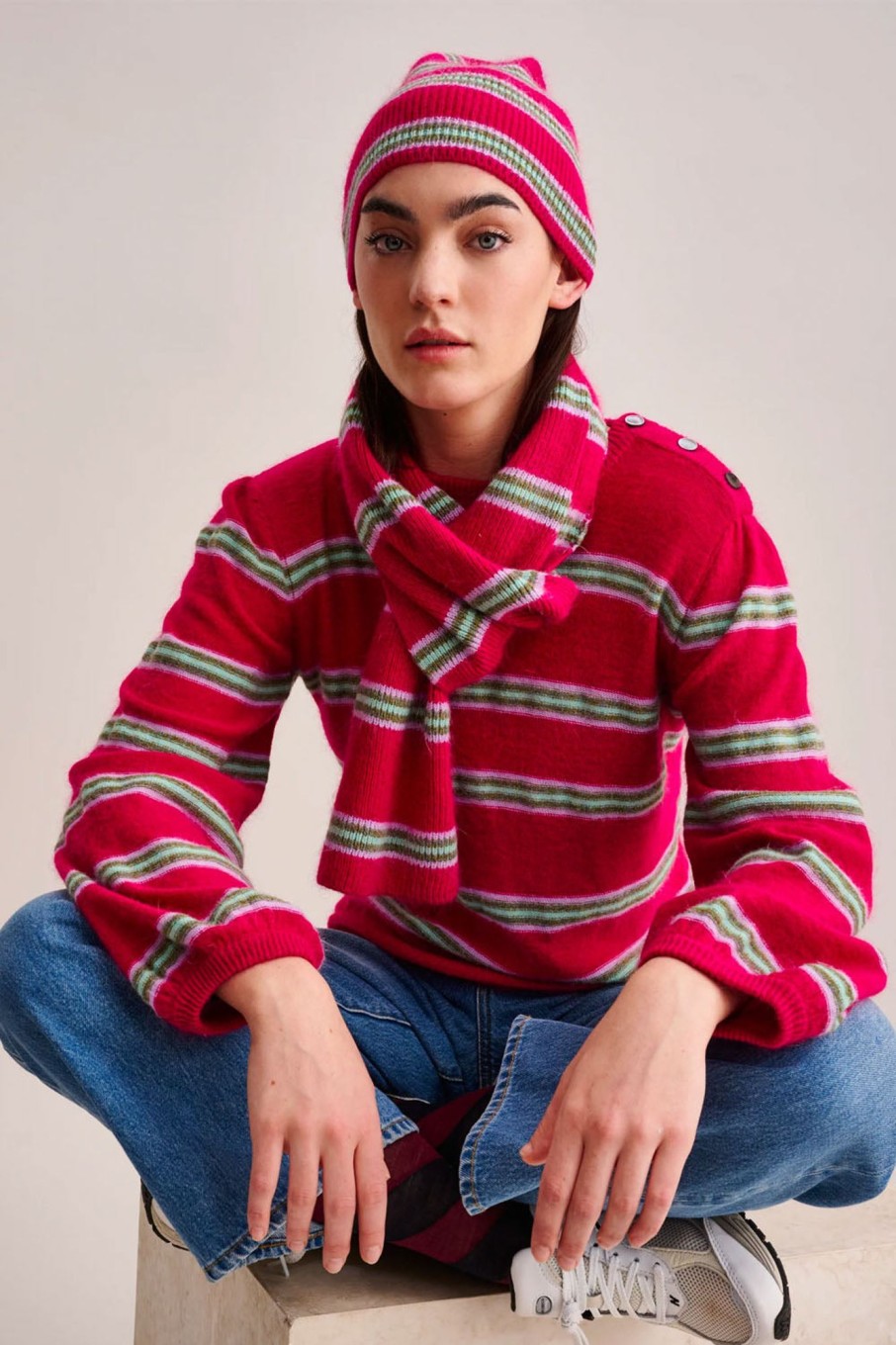 Women Bellerose Hats & Hair Accessories | Bellerose-Diocap Hat: Stripe A