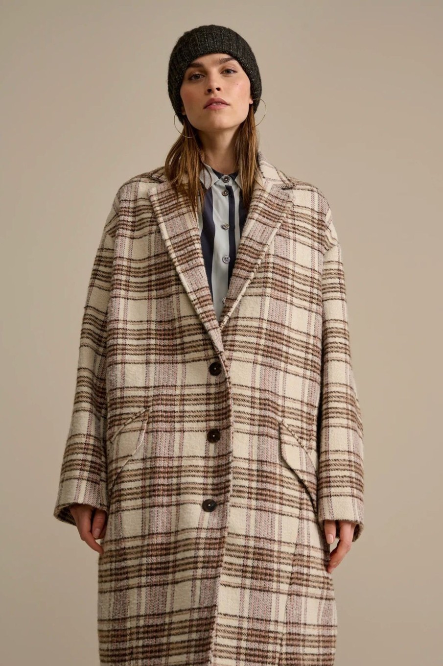 Women Bellerose Outerwear | Bellerose-Claire Coat: Check A