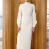 Women Rye Decker Dresses | Rye Decker-Waffle Knit Maxi Dress: White