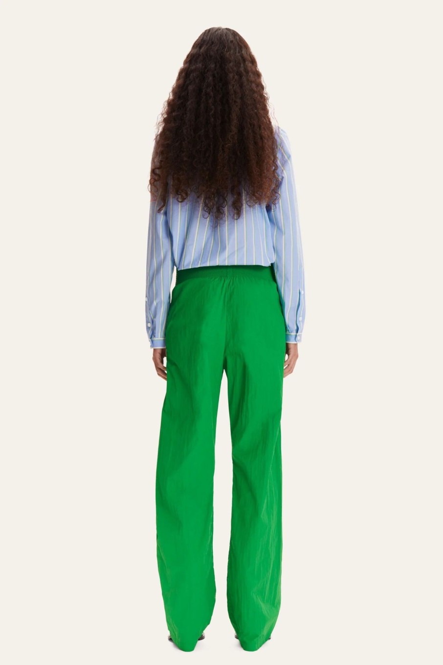 Women Stine Goya Pants & Shorts | Stine Goya-Ronja Pants: Shamrock Green/Pastel Lavender