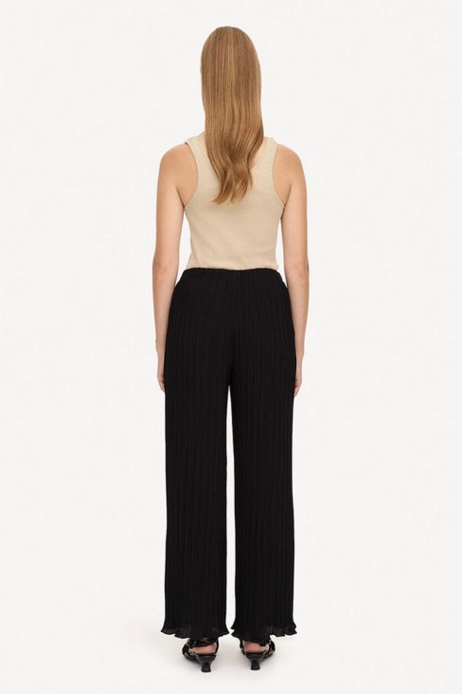 Women By Malene Birger Pants & Shorts | By Malene Birger-Darja Pleated Trousers: Black