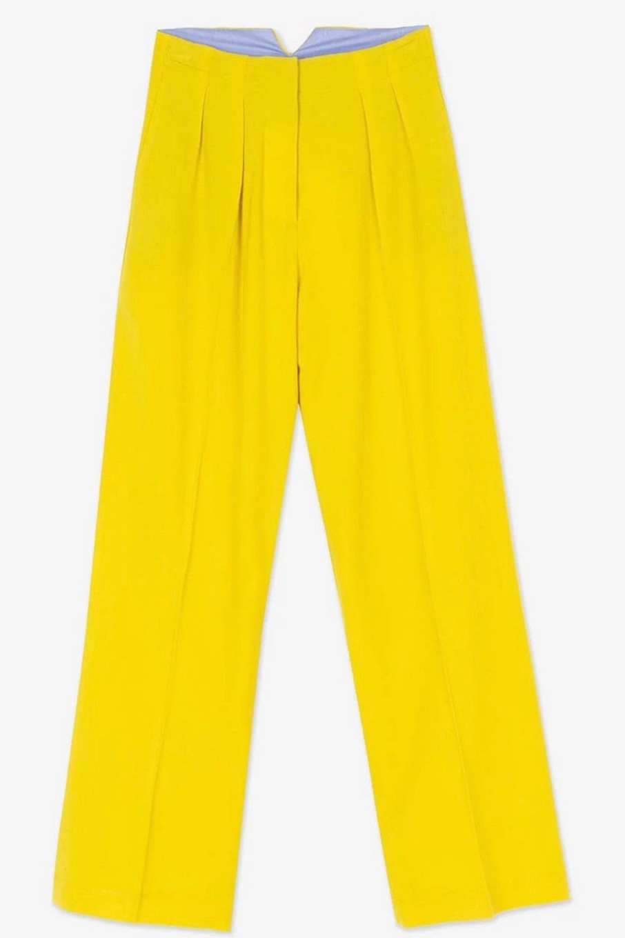 Women Alysi Pants & Shorts | Alysi-Wide Leg Pant: Lemon