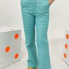 Women Marco Rambaldi Pants & Shorts | Marco Rambaldi-Quilted Hearts Trousers: Green