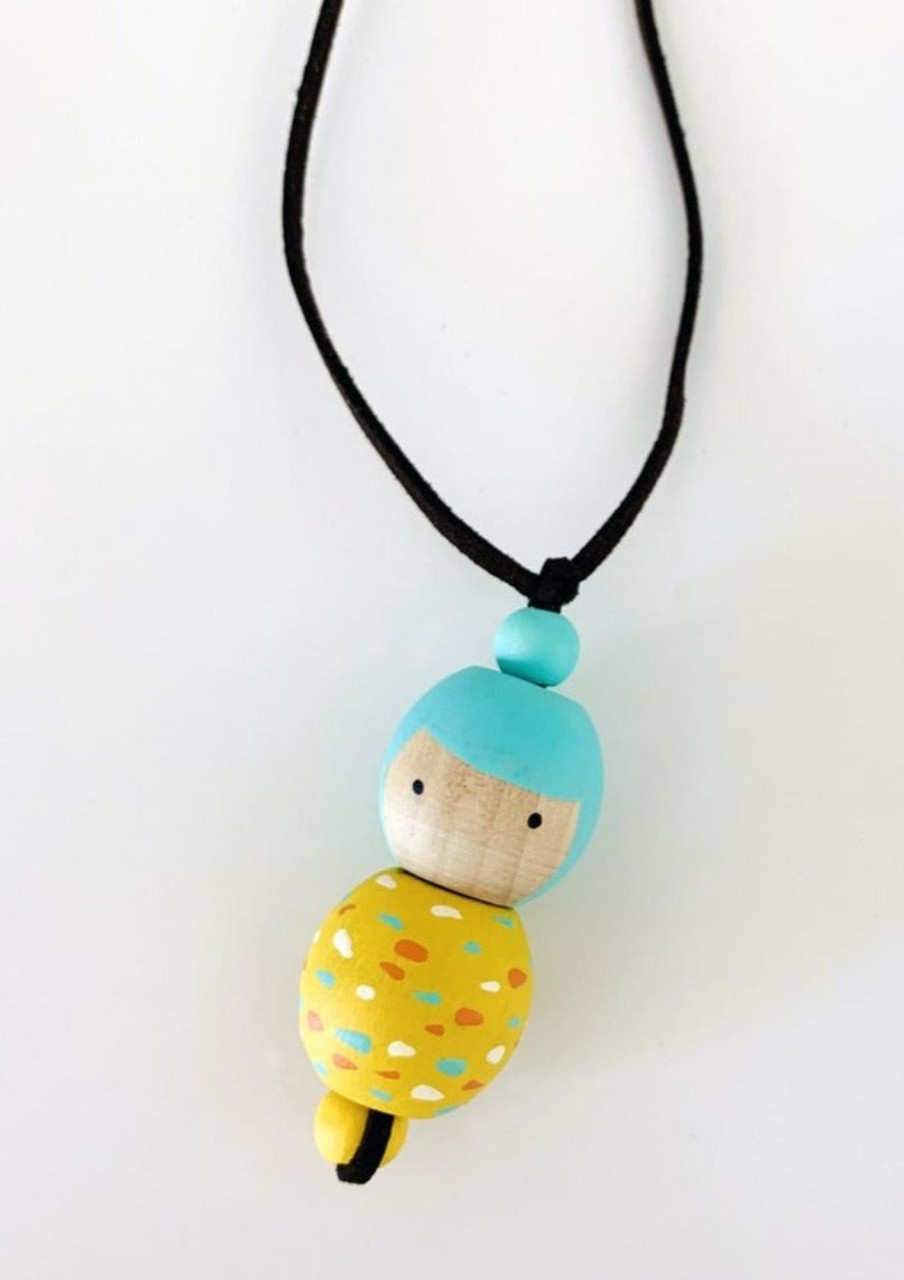 Women Marcela Homrich Jewelry | Marcela Homrich-Wooden Doll Necklace