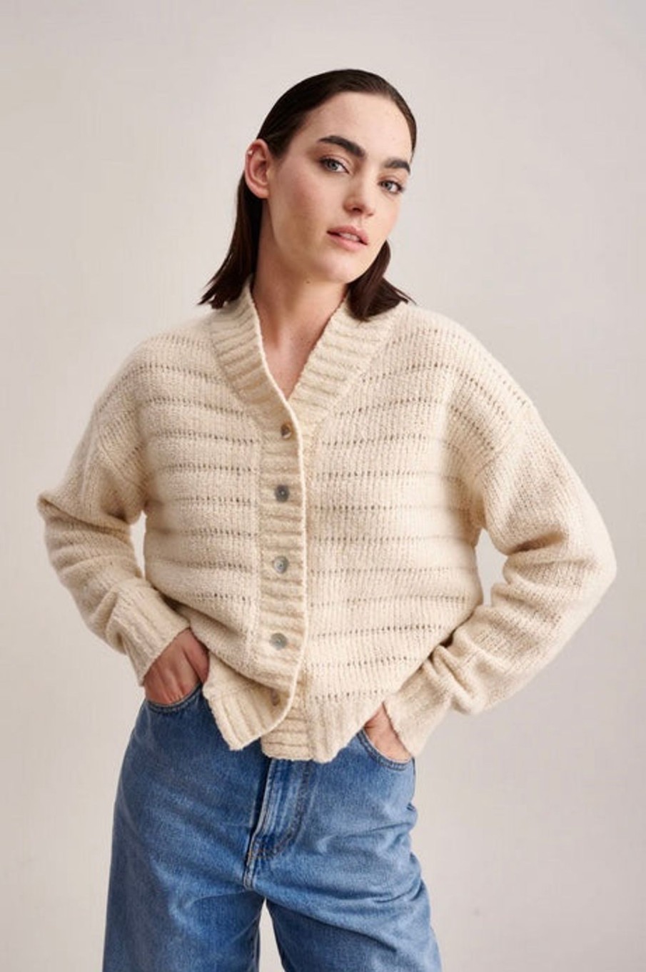 Women Bellerose Tops | Bellerose-Gyel Cardigan: Ivory