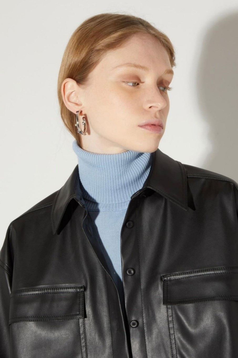 Women CO|TE Tops | Co|Te-Cecilia Turtleneck: Light Blue