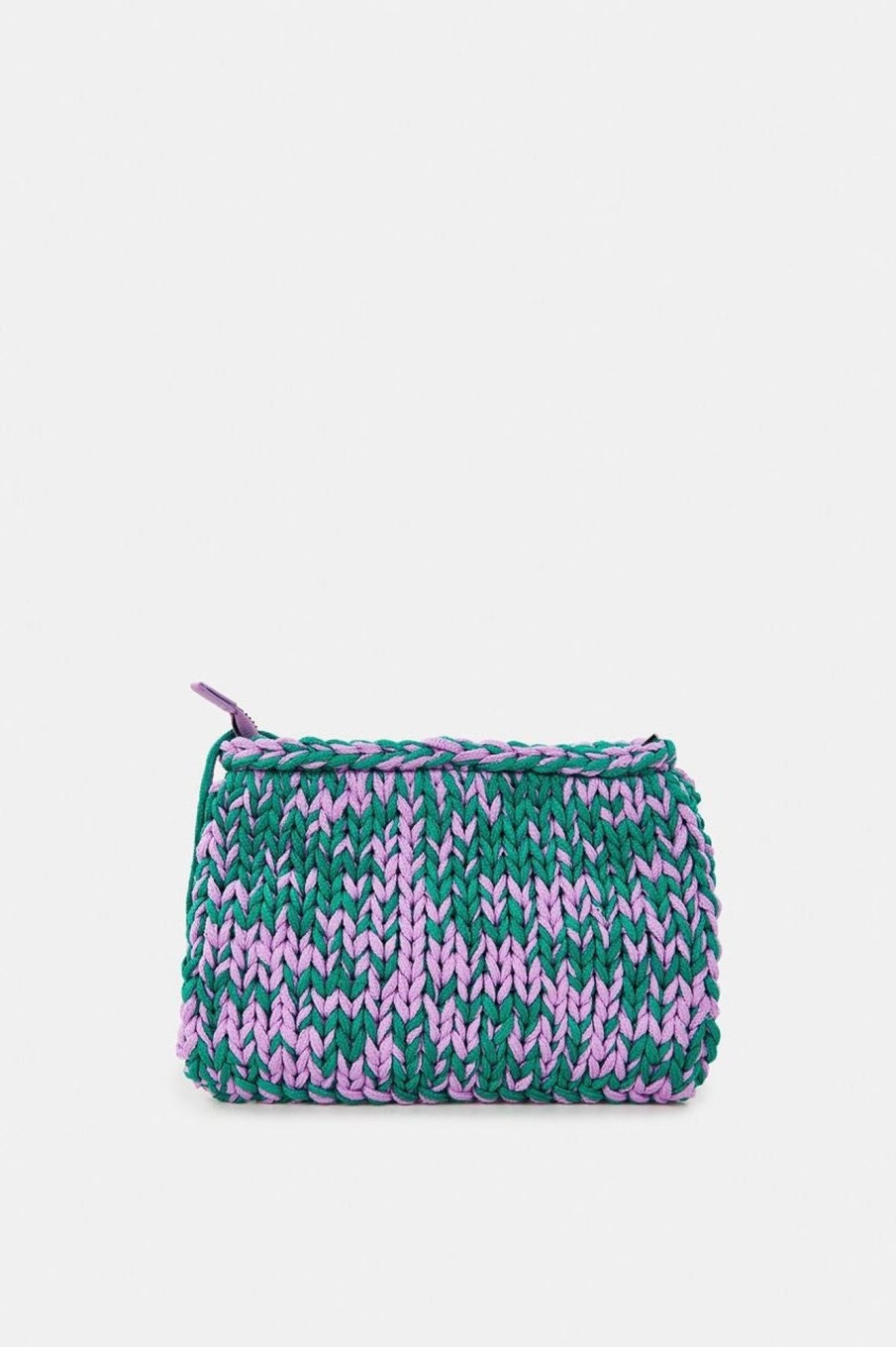 Women Essentiel Antwerp Bags | Essentiel Antwerp-Knitted Pouch: Lilac & Green