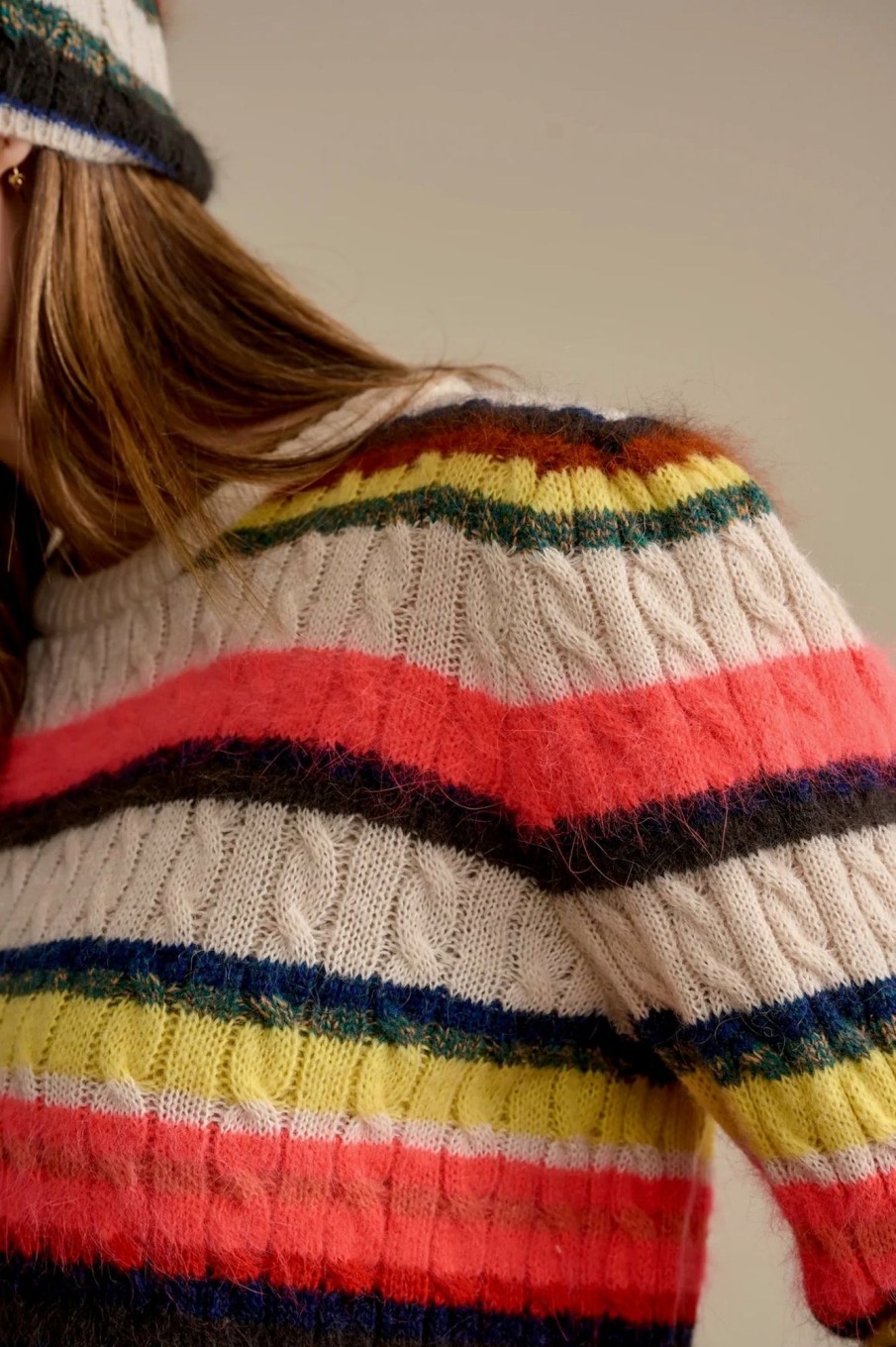 Women Bellerose Sweaters | Bellerose-Depar Sweater: Multi Stripes