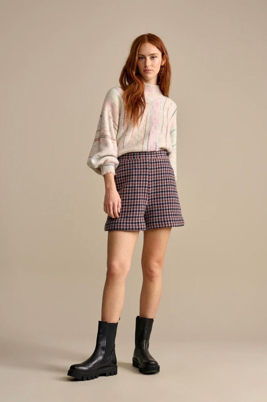 Women Bellerose Pants & Shorts | Bellerose-Davina Shorts: Check A