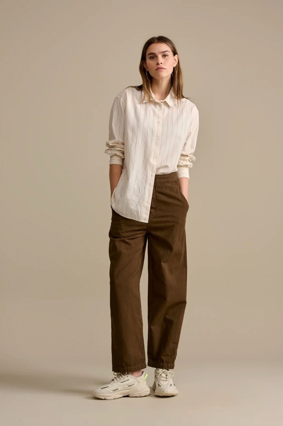 Women Bellerose Pants & Shorts | Bellerose-Pasop Pants: Ebony