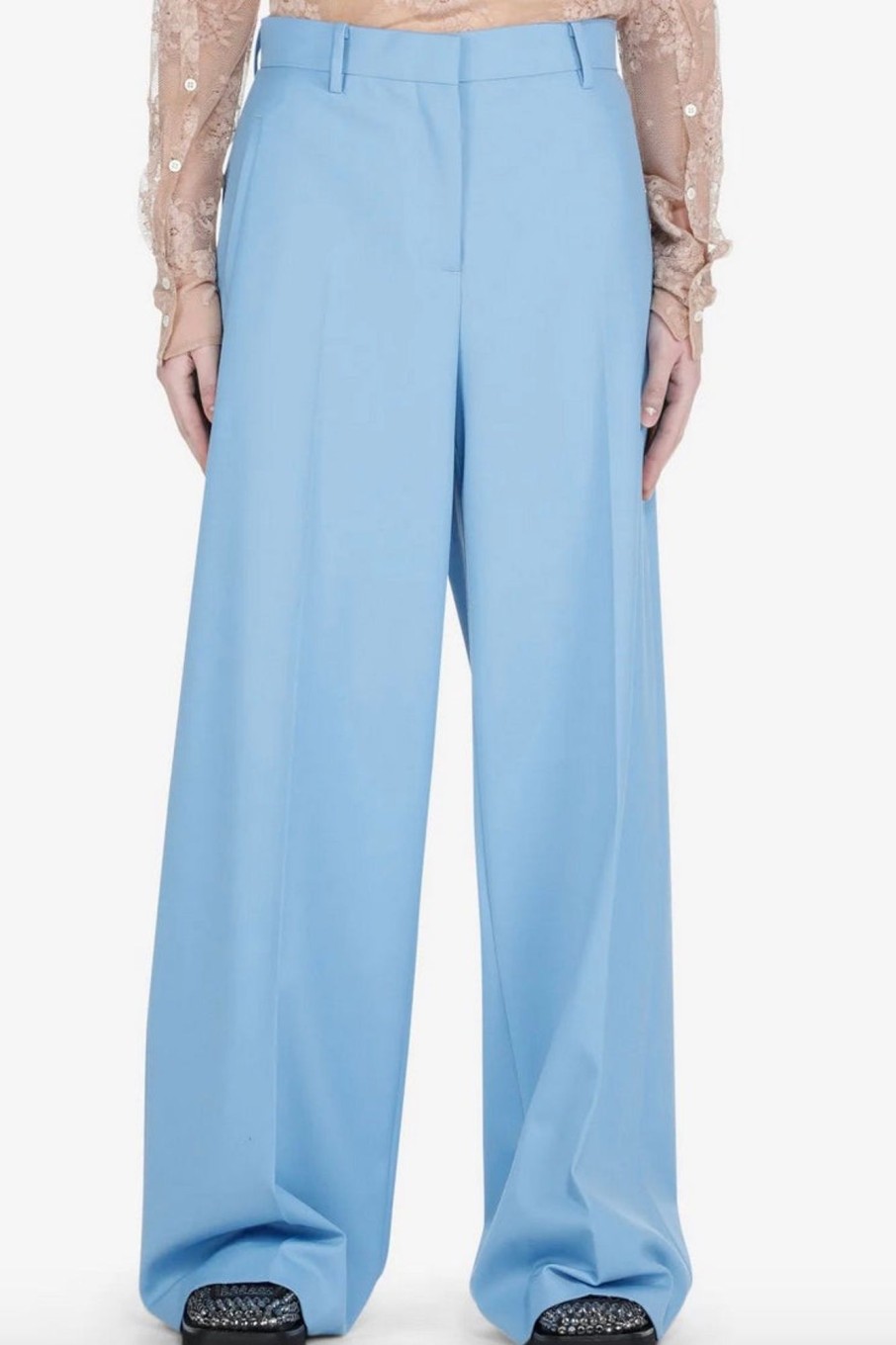 Women No.21 Pants & Shorts | No.21-Wide Leg Trousers: Celeste