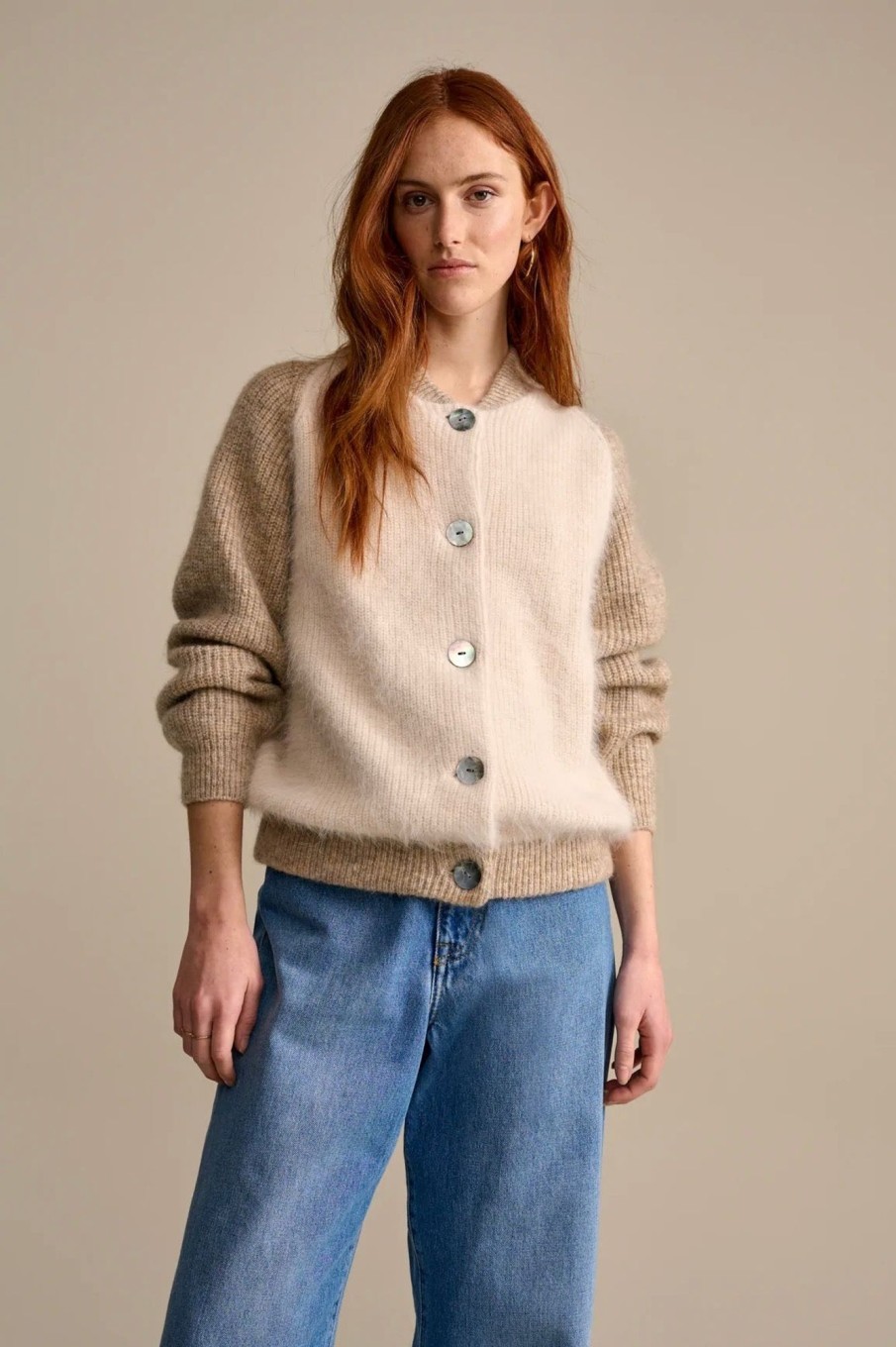 Women Bellerose Sweaters | Bellerose-Datom Cardigan: Parchemin